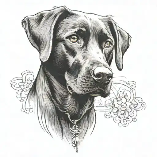 A Funny Black Labrador