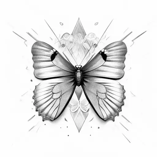Butterfly Black & White
