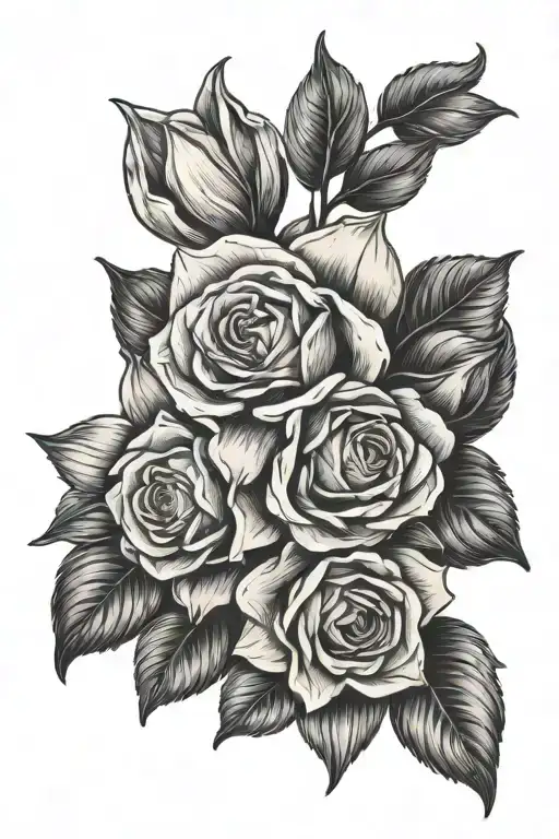 Rose And Daffodil Bouquet