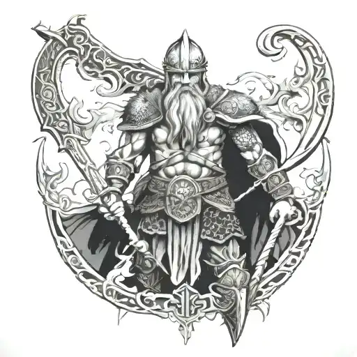 Last Standing Viking Warrior