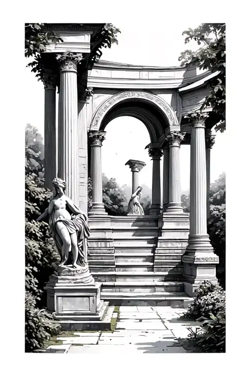 Garden Roman Architecture Sculptures
