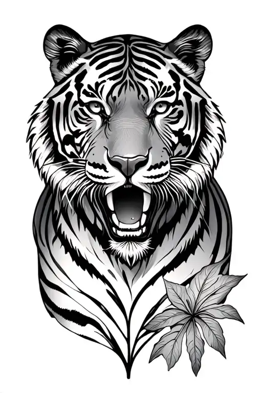 Tiger And Nature