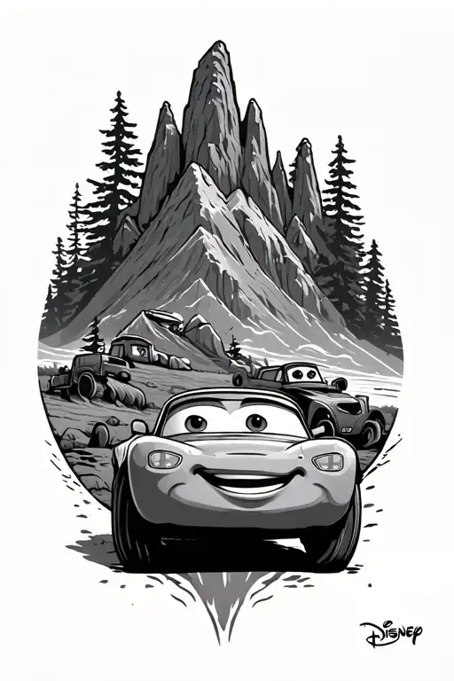 Disney Cars Radiator Springs Mountain With Mater