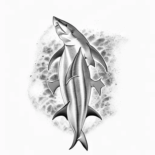 Fijian Shark With Intricate Tribal Patterns