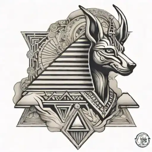 Anubis Egyptian Pyramid