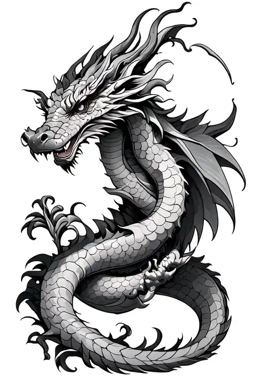 Traditional Dragon Wrapped Loosely