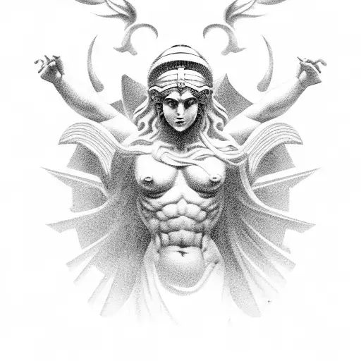 Greek Mythological Figure In A Dark And Mysterious Setting