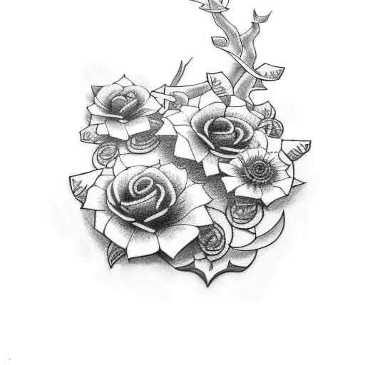 Thorny Vine Half Sleeve