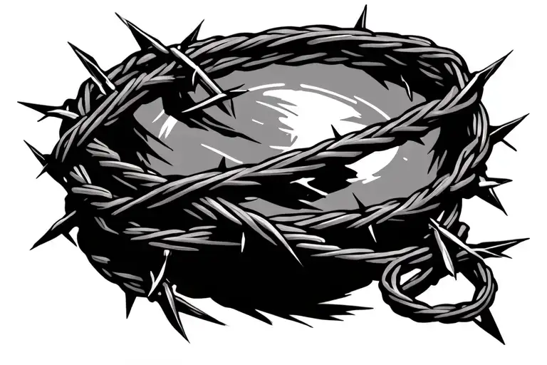 Barbed Wire Wrapped Religious