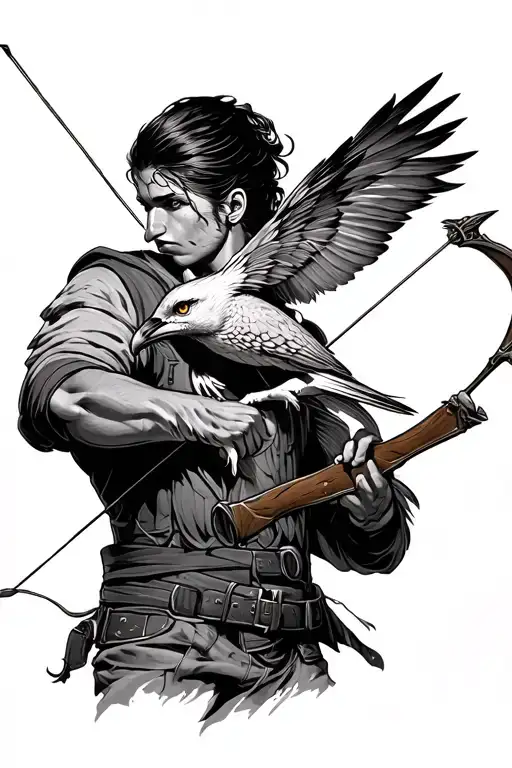 Archer Hunting Its Prey