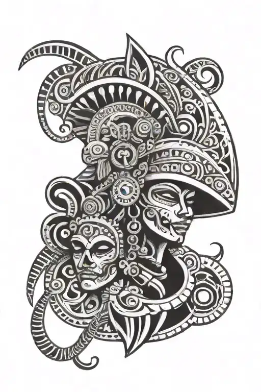 Mexican And African Tribal