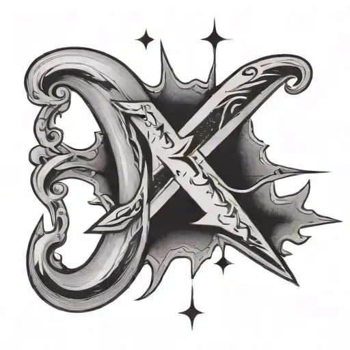 Nort Star And Letter K