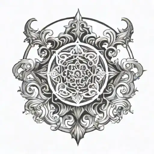 Gothic Ornamental With A Hint Of Cyber Sigilism