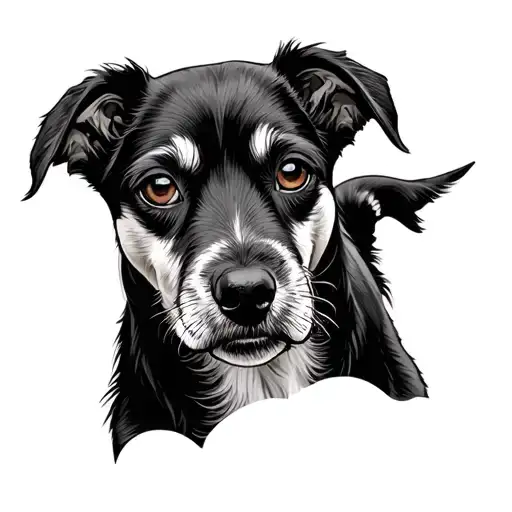 Unique Dog Tatto Design