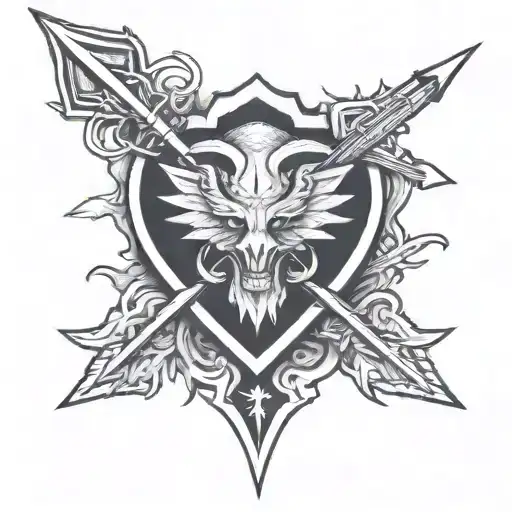 Hart With An Arrow Piercing