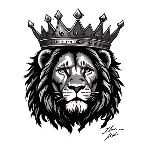 Bob Marley Lion Wearing A Crown