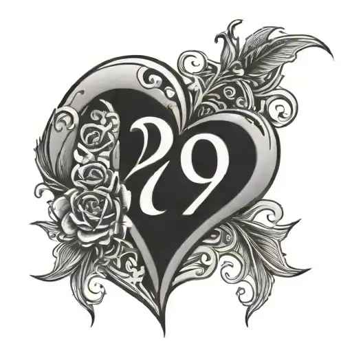 2429 Number With Love Symbol