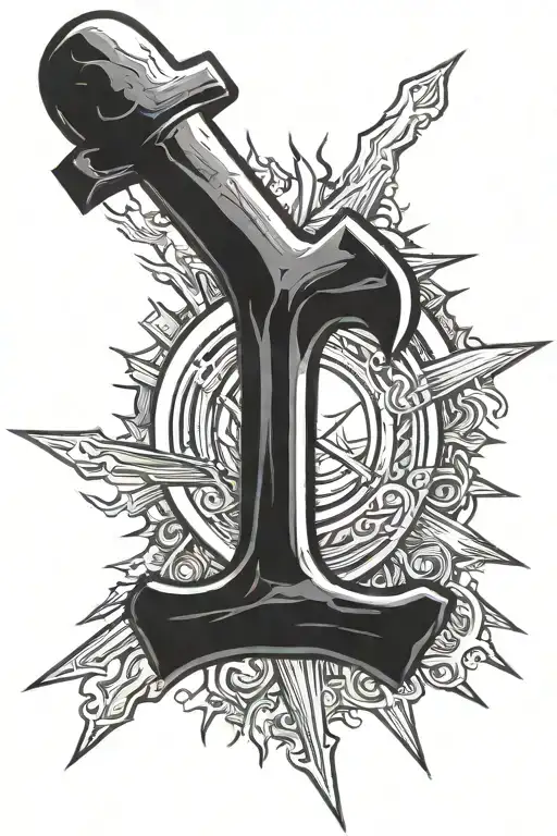 Hammer Sickle Sun Beam Cutting Through Darkness