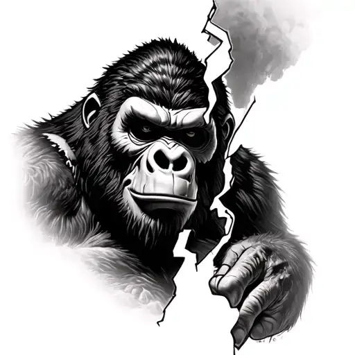 King Kong With Broken Jason Mask Merged