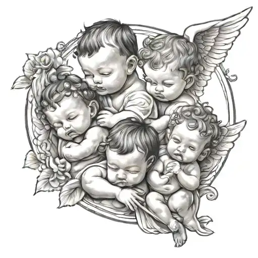 Three Babies And An Angel