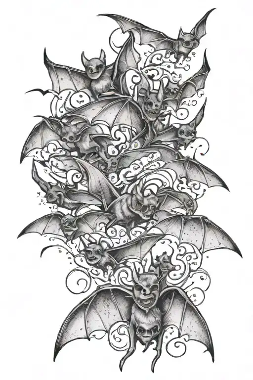 50 Bat Swarming Up My Arm