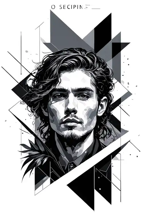 Discipline Typography With Geometric Style And Lines Going