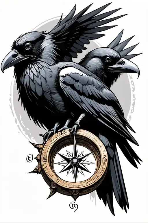 Odina Ravens With Odina Compass
