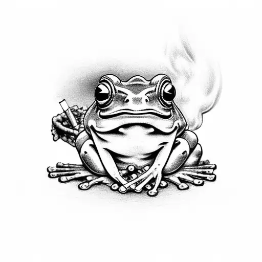 Japense Frog Smoking Pipe