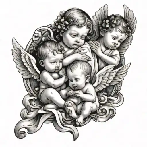 Three Babies And An Angel
