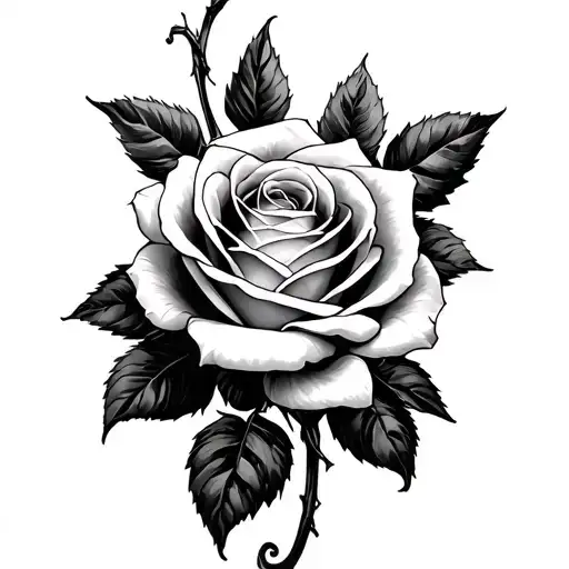 The Leter J And A Rose