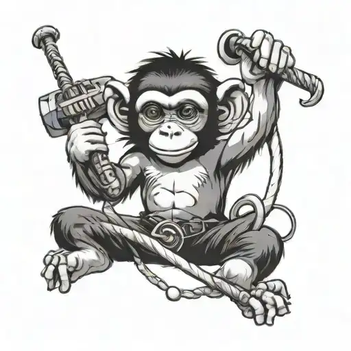 Monkey With Cymbals