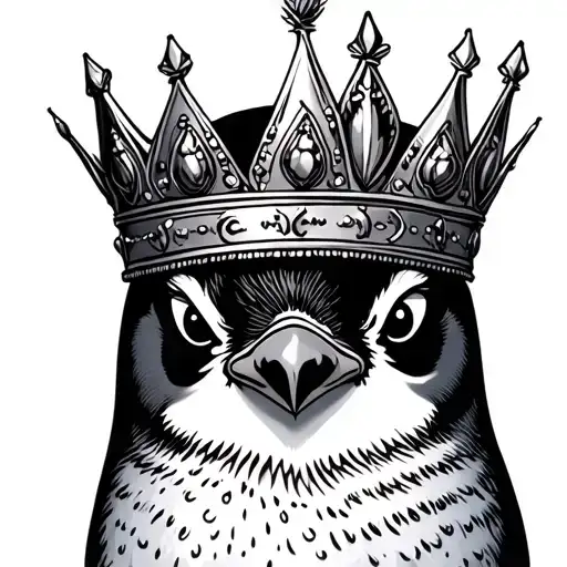 Penguin Wearing Crown