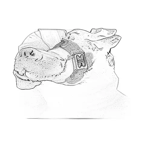 A Dog Wearing A Pink Vest