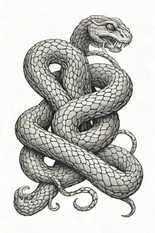 Moving On From Heart Break Onto Better Life Snake Intertwined