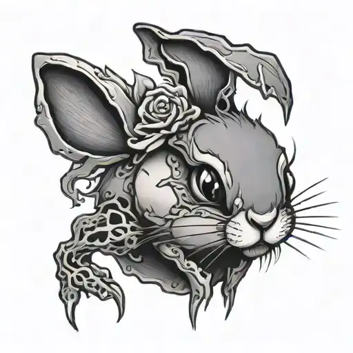 Cute Dead Creepy Bunny