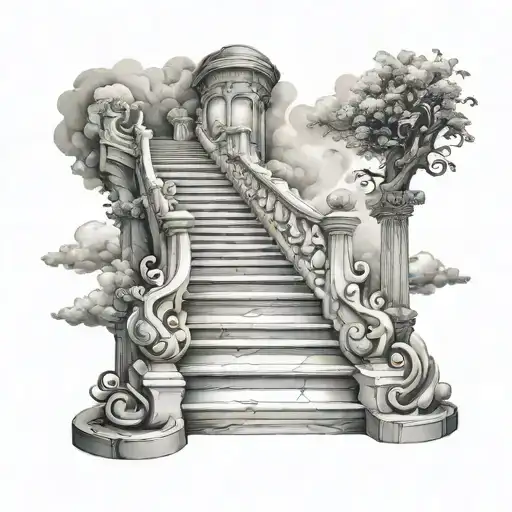 Marble Stairs Heaven And Hell
