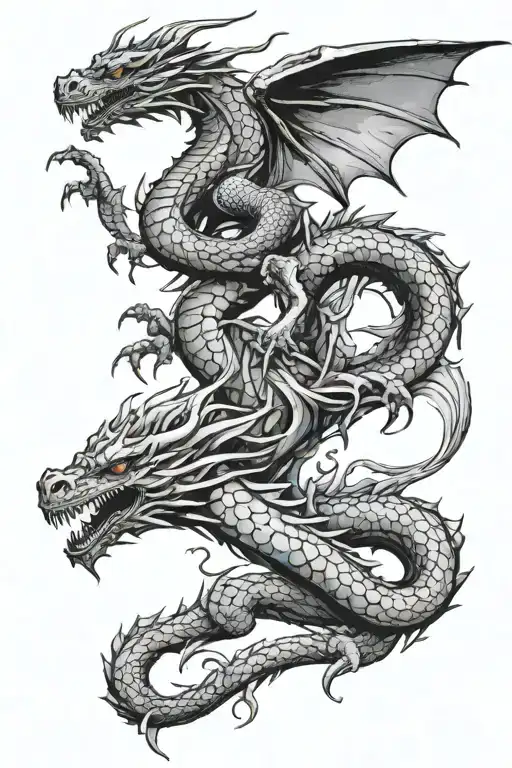 Dragon Wrapped Around Flying Up My Spine