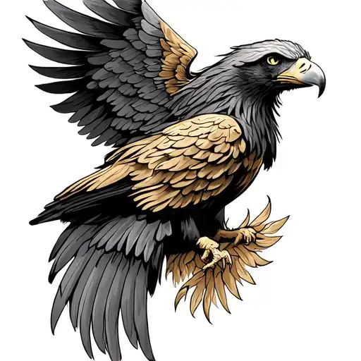 Wing Golden Eagle Left Shoulder