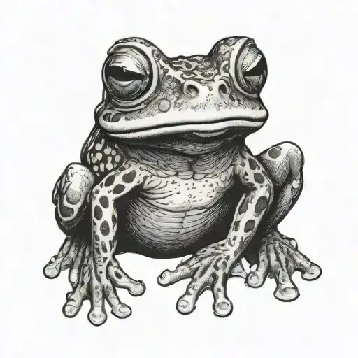 A Frog Wearing A Helmet