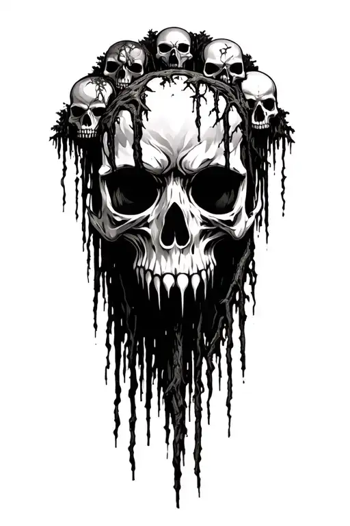 Swamp Trees Small Skulls In Tree