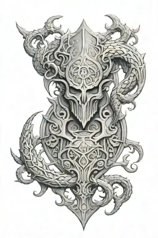 Yggdrasil Shoulder Armor Lovecraftian