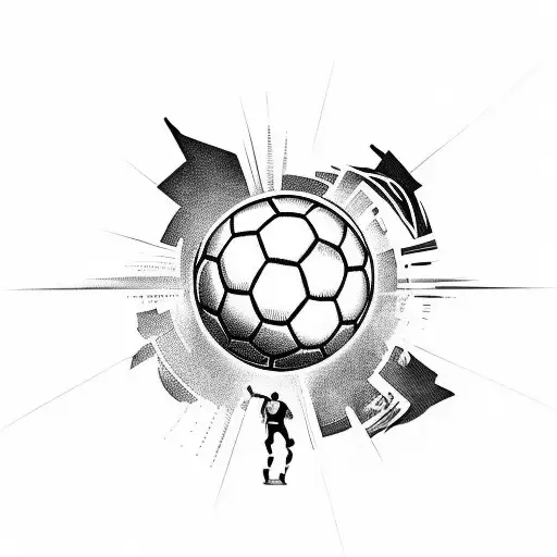 Soccer Player And 3 Stars