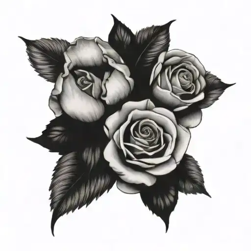 A Black-grey Tattoo Inspired By Harry Styles' Music Lyrics Or Album Artwork