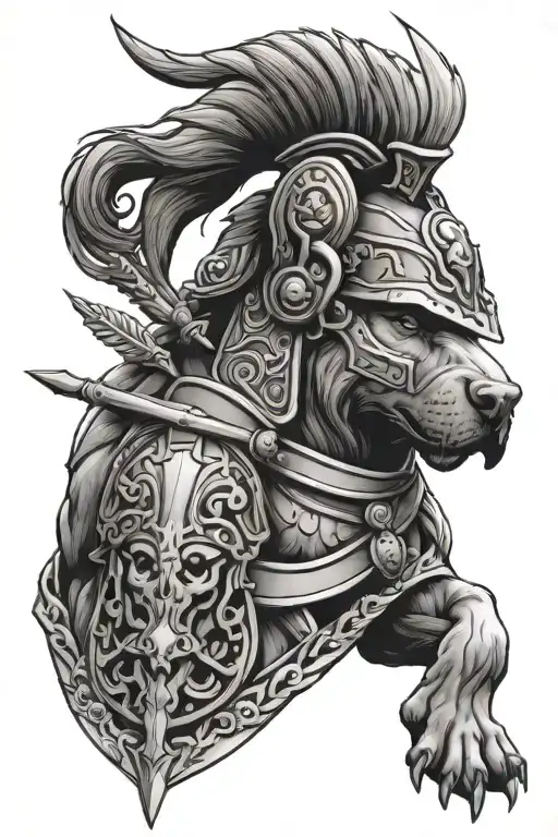 Ares The Greek God Incorporated Into A Dog