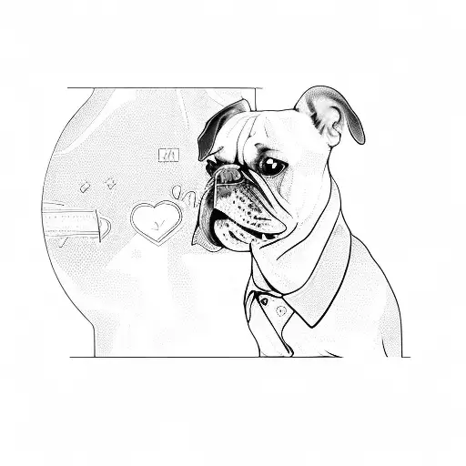 A Dog Wearing A Pink Vest