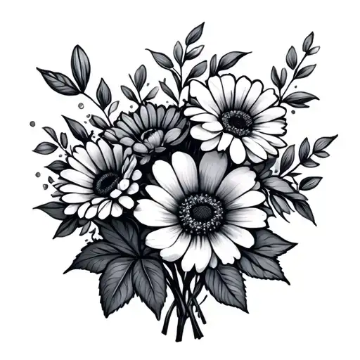 April March June Birth Flower Bouquet