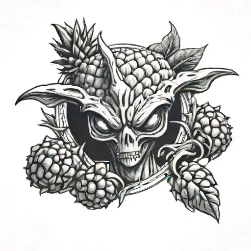 Alien With A Pineapple