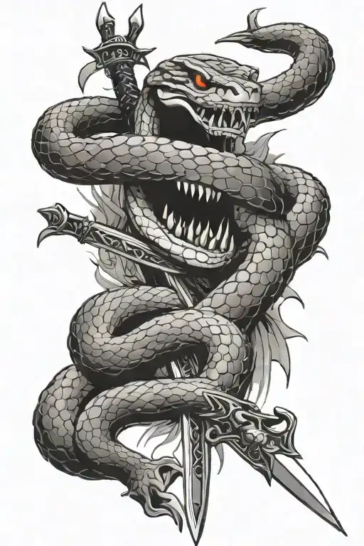 Snake And Sword