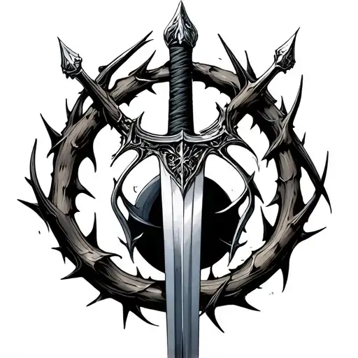 Sword Surrounded By Thorns