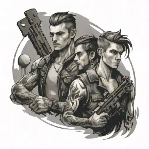 A Portrait Of Your Boyfriend And Yourself In A Gaming-inspired Setting